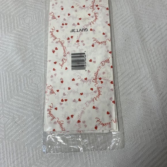 Valentines Day Red/White Hearts Gift Tissue Paper/ - Picture 2 of 7